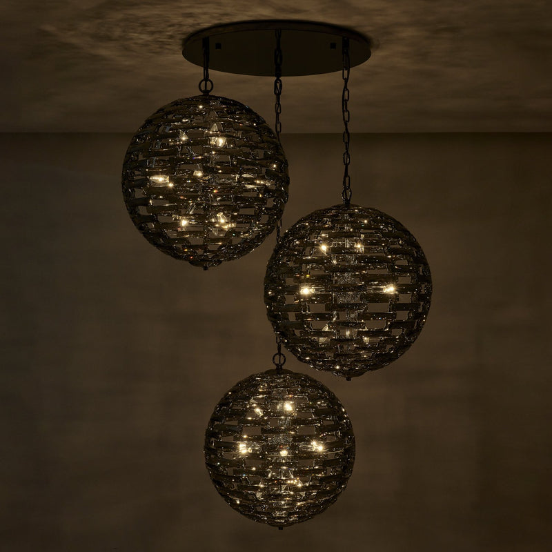 Alta 36-Light Foyer Pendant in Black Nickel