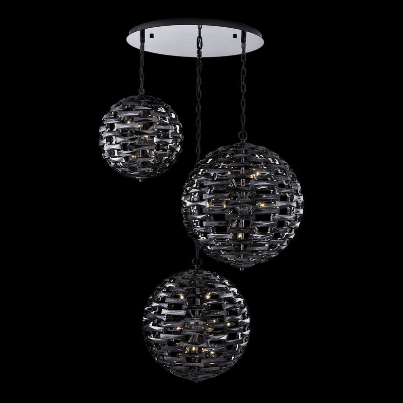 Alta 33-Light Foyer Pendant in Black Nickel
