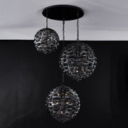 Alta 33-Light Foyer Pendant in Black Nickel