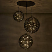 Alta 33-Light Foyer Pendant in Black Nickel