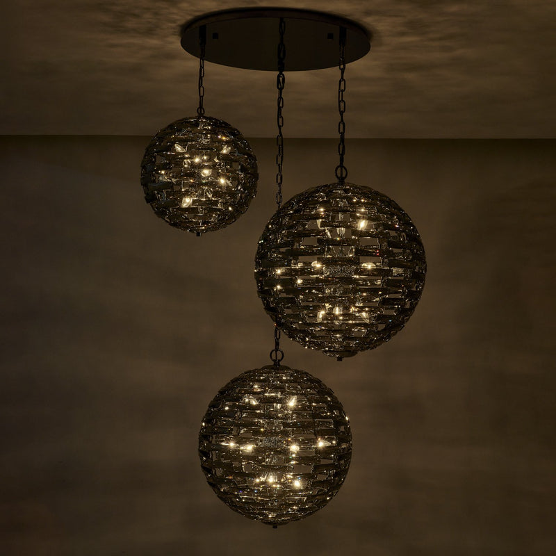 Alta 33-Light Foyer Pendant in Black Nickel