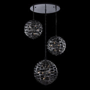 Alta 30-Light Foyer Pendant in Black Nickel