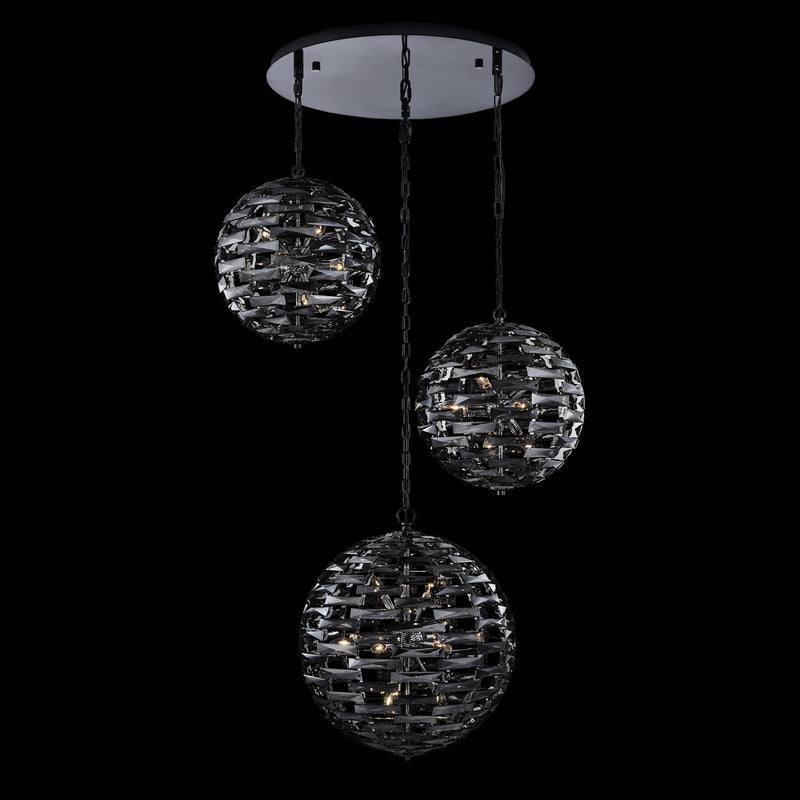 Alta 30-Light Foyer Pendant in Black Nickel