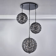 Alta 30-Light Foyer Pendant in Black Nickel