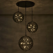 Alta 30-Light Foyer Pendant in Black Nickel