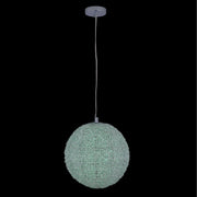 Lina 14" LED Globe Pendant in Polished Chrome