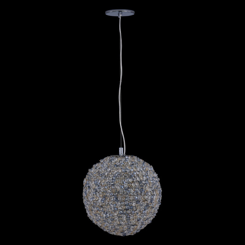 Lina 14" LED Globe Pendant in Polished Chrome
