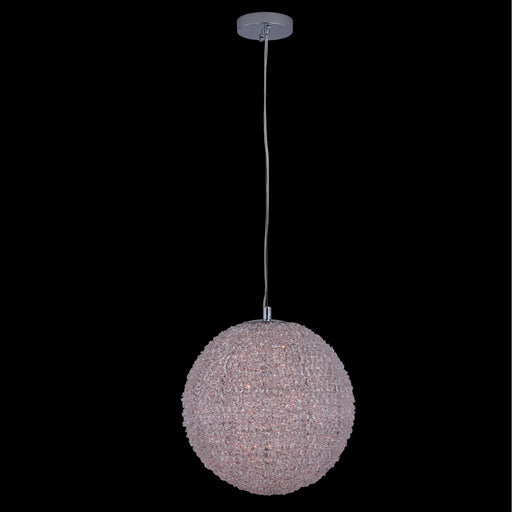 Lina 18" LED Globe Pendant in Polished Chrome