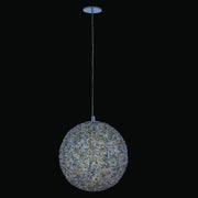 Lina 18" LED Globe Pendant in Polished Chrome