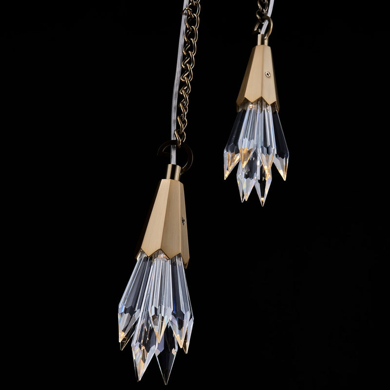 Tulipani LED Pendant in Winter Brass