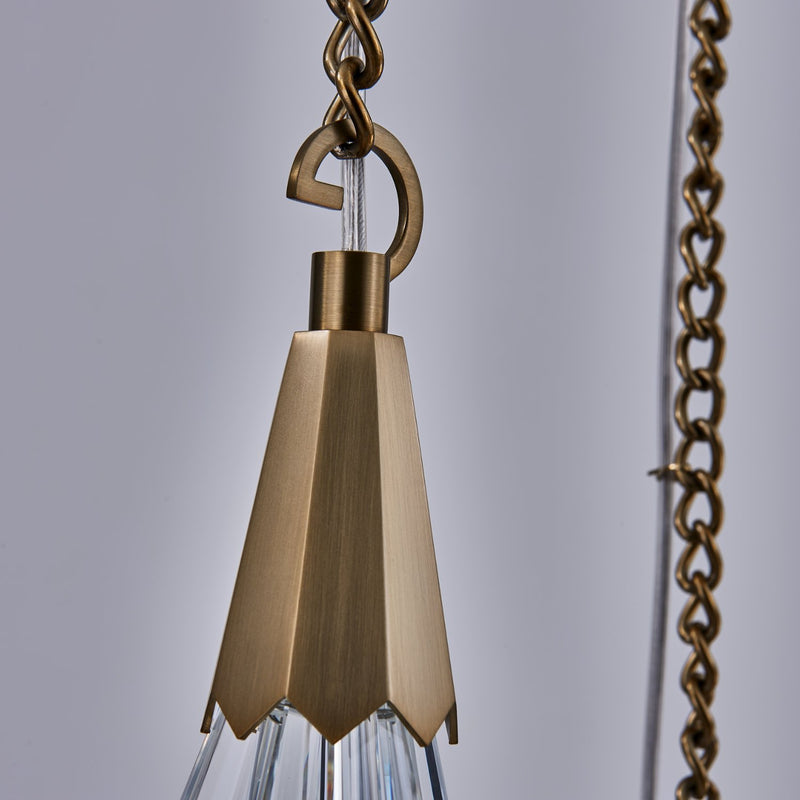 Tulipani LED Pendant in Winter Brass