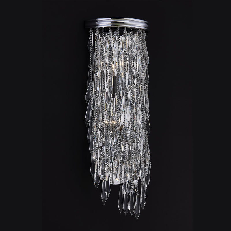 Frangia 3-Light Wall Sconce in Polished Chrome