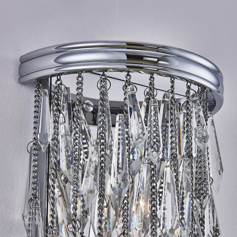 Frangia 3-Light Wall Sconce in Polished Chrome