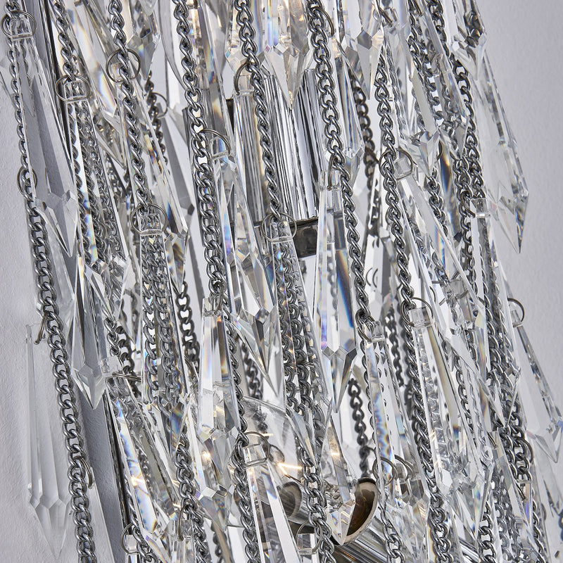 Frangia 3-Light Wall Sconce in Polished Chrome