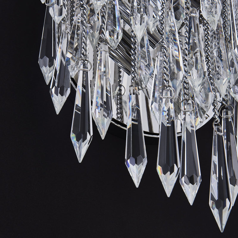 Frangia 3-Light Wall Sconce in Polished Chrome