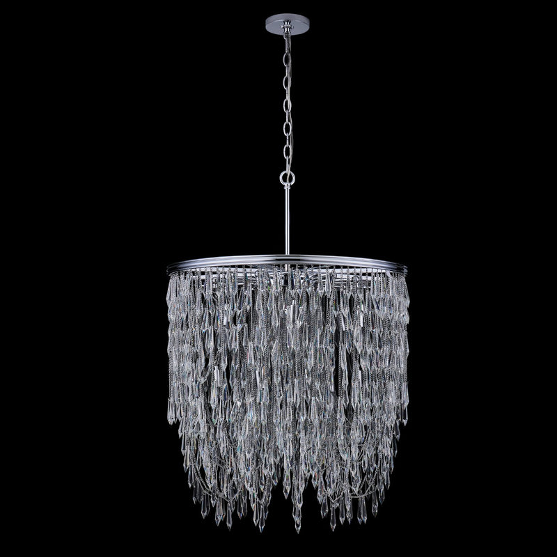 Frangia 12-Light Chandelier in Polished Chrome