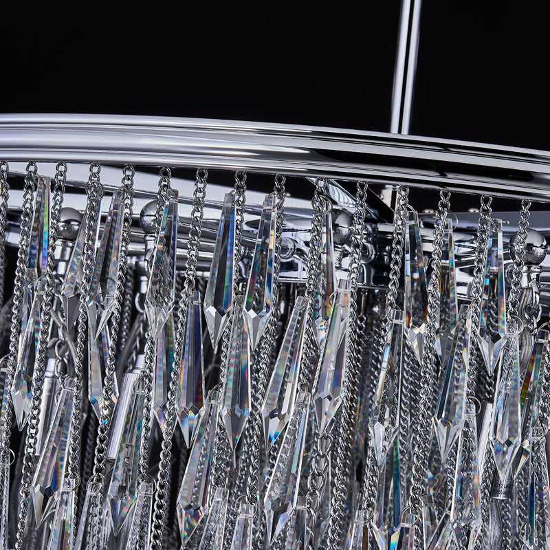Frangia 12-Light Chandelier in Polished Chrome