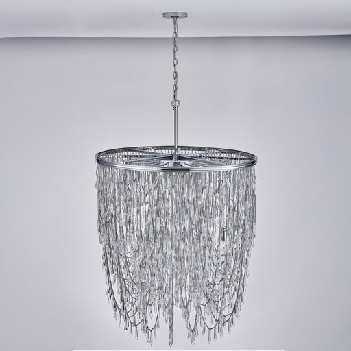 Frangia 18-Light Chandelier in Polished Chrome