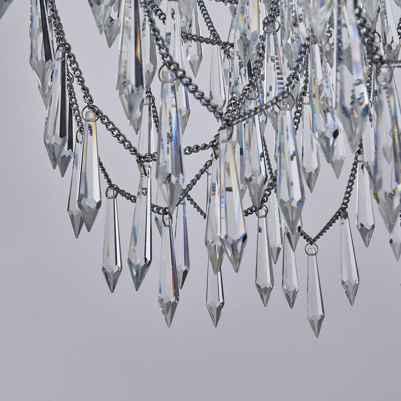 Frangia 18-Light Chandelier in Polished Chrome