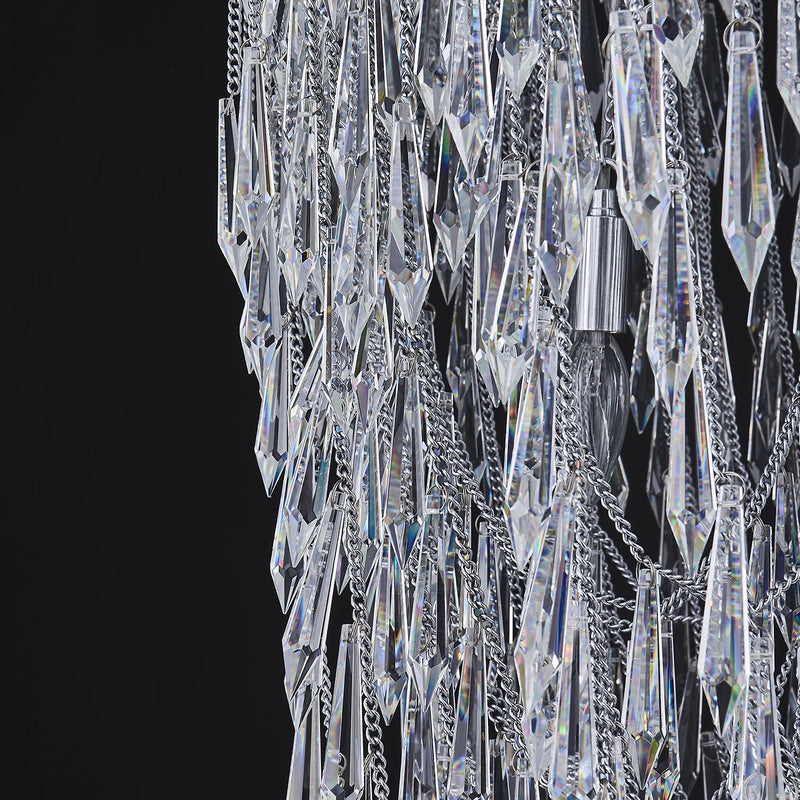 Frangia 18-Light Chandelier in Polished Chrome