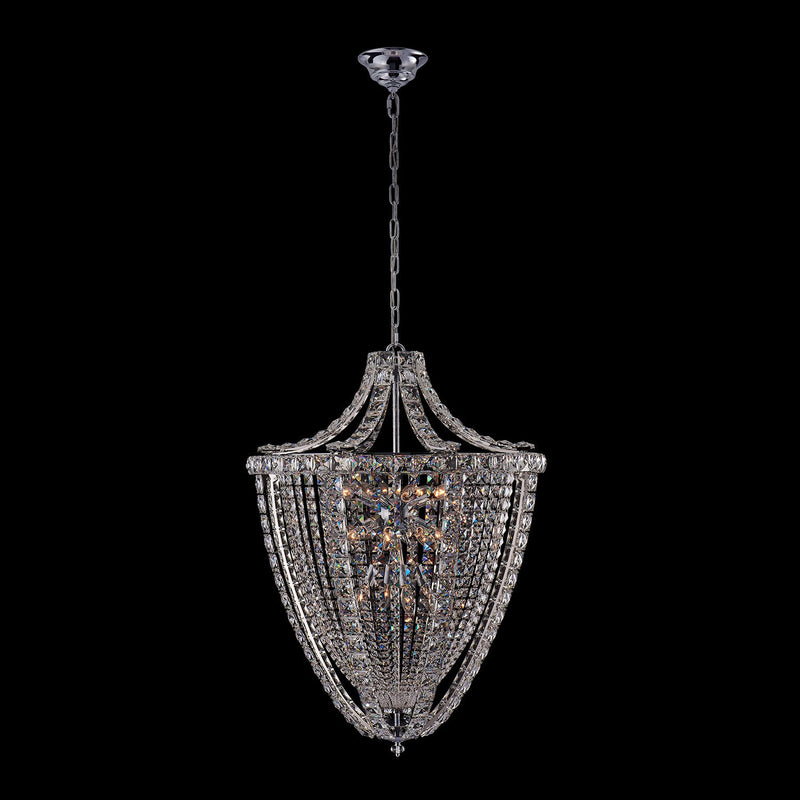 Scudo 20-Light Chandelier in Polished Chrome