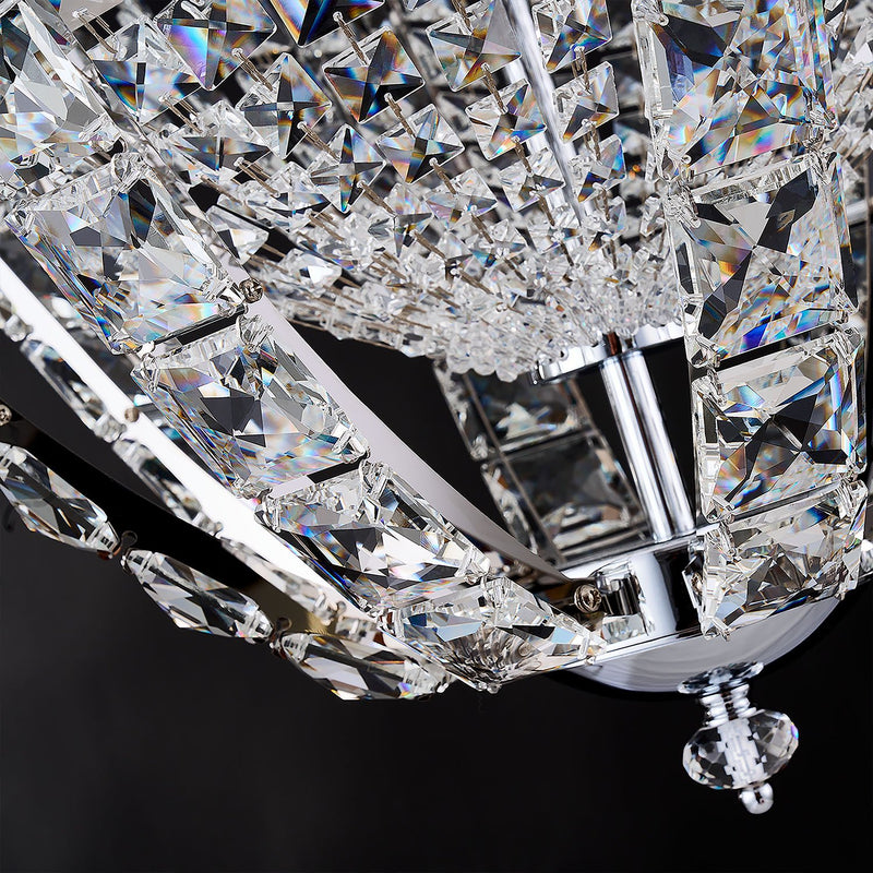 Scudo 20-Light Chandelier in Polished Chrome