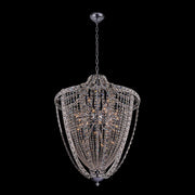Scudo 35-Light Chandelier in Polished Chrome
