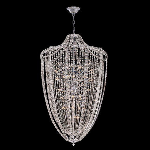 Scudo 72-Light Chandelier in Polished Chrome