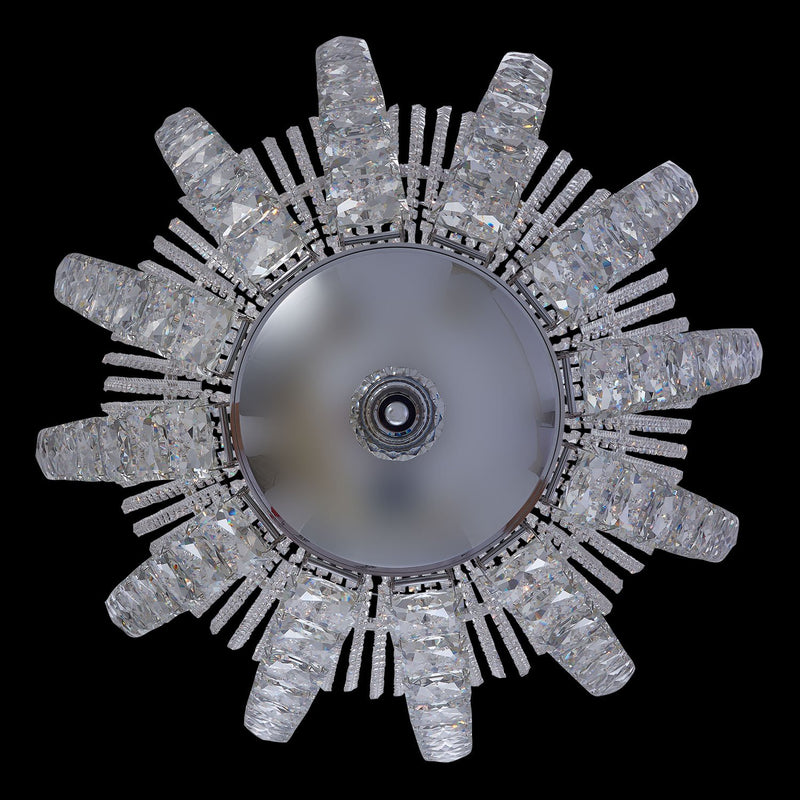 Scudo 72-Light Chandelier in Polished Chrome
