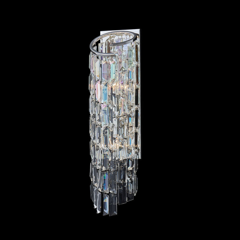 Vortice 2-Light Wall Sconce in Polished Silver