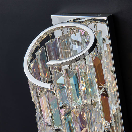 Vortice 2-Light Wall Sconce in Polished Silver