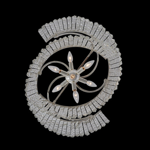 Vortice 7-Light Chandelier in Polished Silver