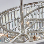 Vortice 7-Light Chandelier in Polished Silver