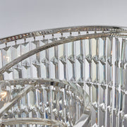 Vortice 7-Light Chandelier in Polished Silver