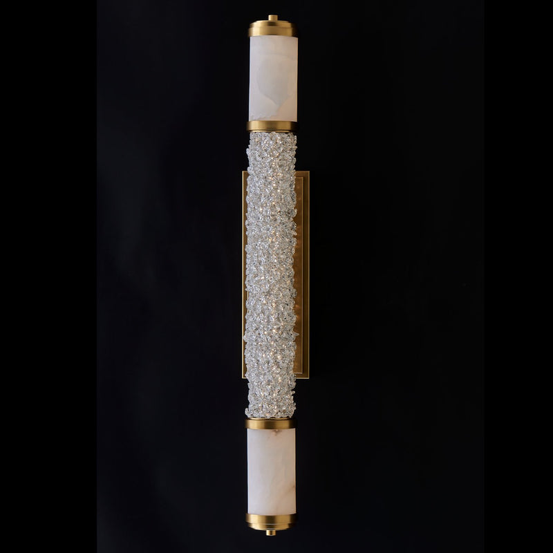 Tubo LED Bath Vanity Light in True Brass