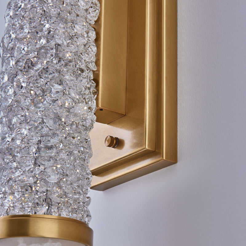 Tubo LED Bath Vanity Light in True Brass
