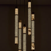 Tubo LED Pendant in True Brass
