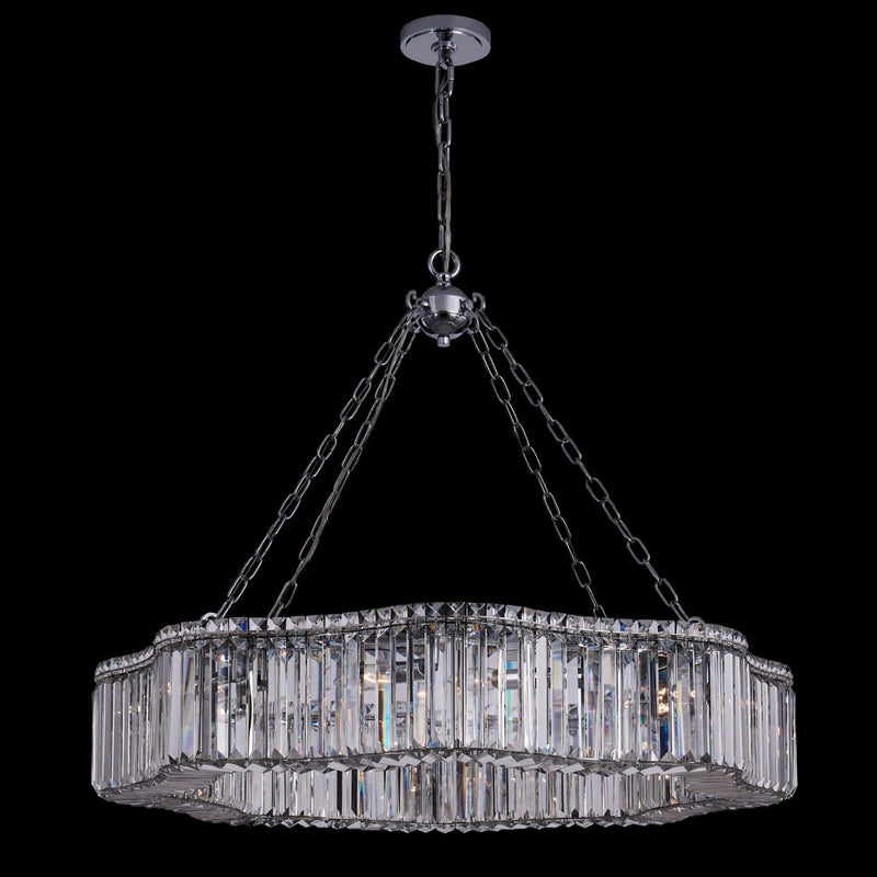 Corda 12-Light Chandelier in Polished Chrome