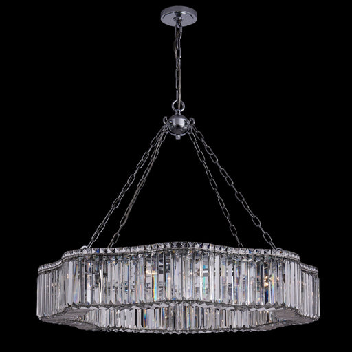 Corda 12-Light Chandelier in Polished Chrome