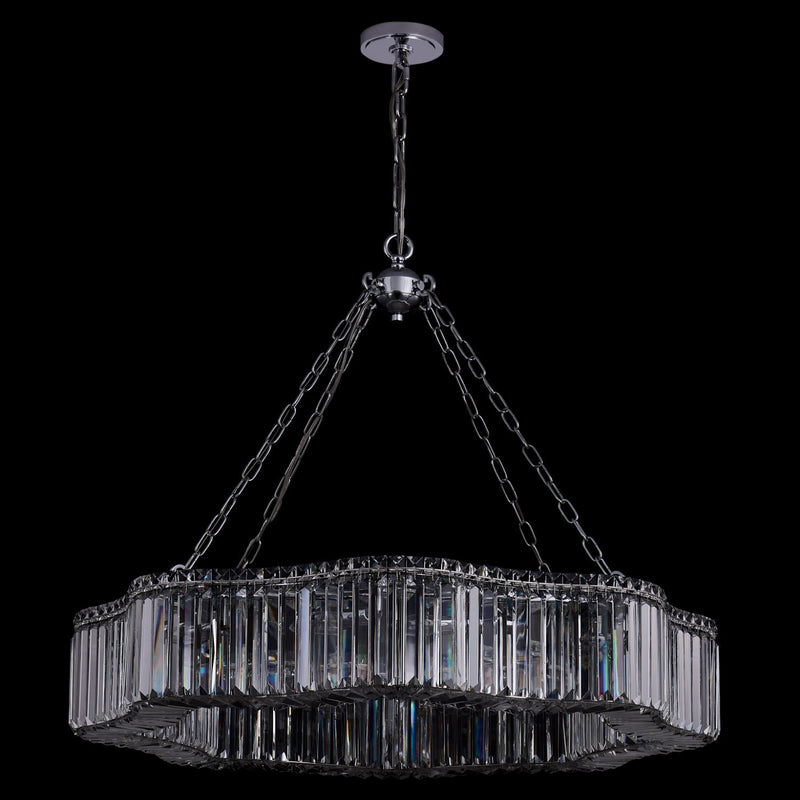Corda 12-Light Chandelier in Polished Chrome
