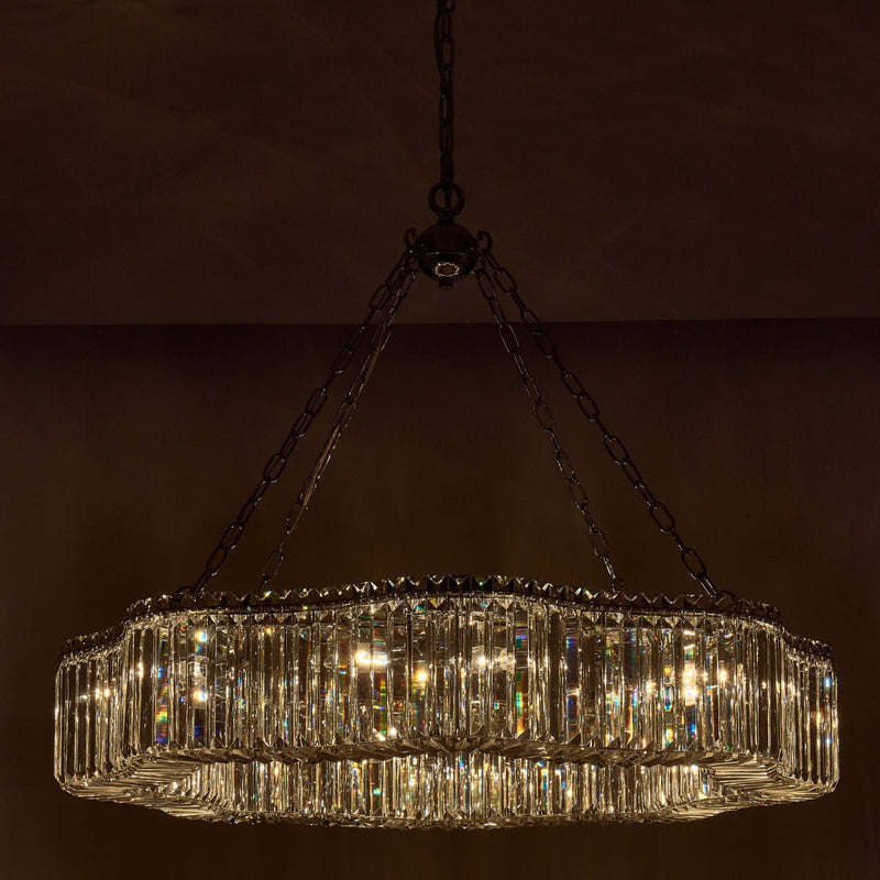 Corda 12-Light Chandelier in Polished Chrome