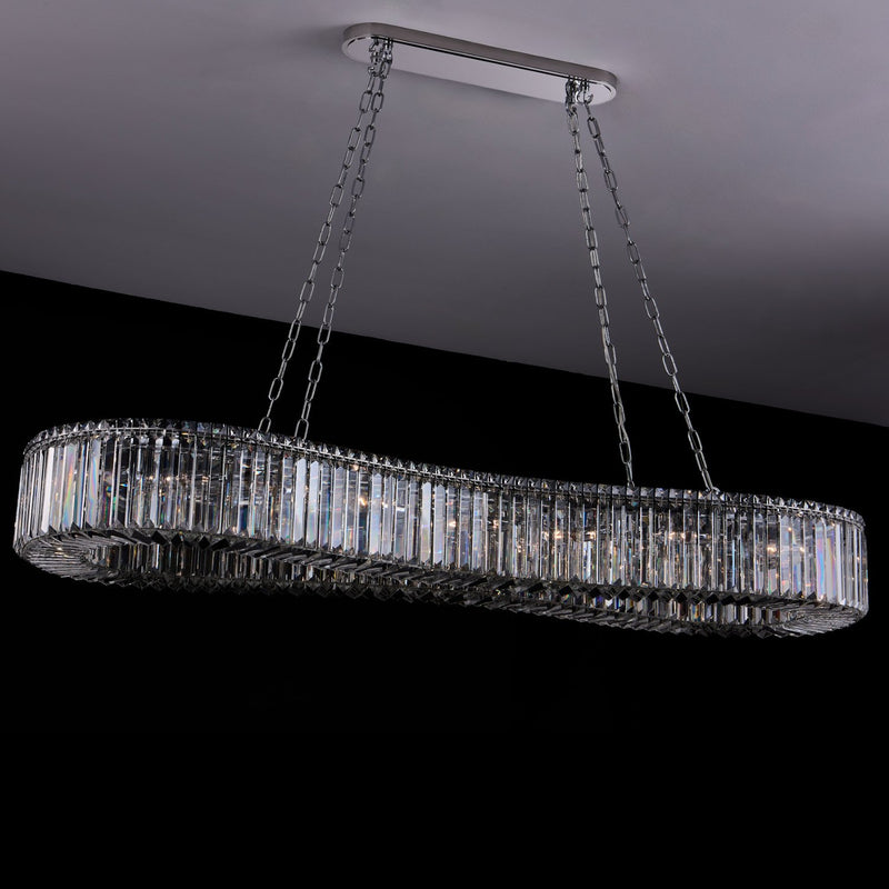 Corda 18-Light Linear Pendant in Polished Chrome