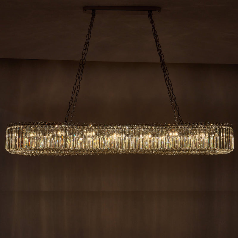 Corda 18-Light Linear Pendant in Polished Chrome