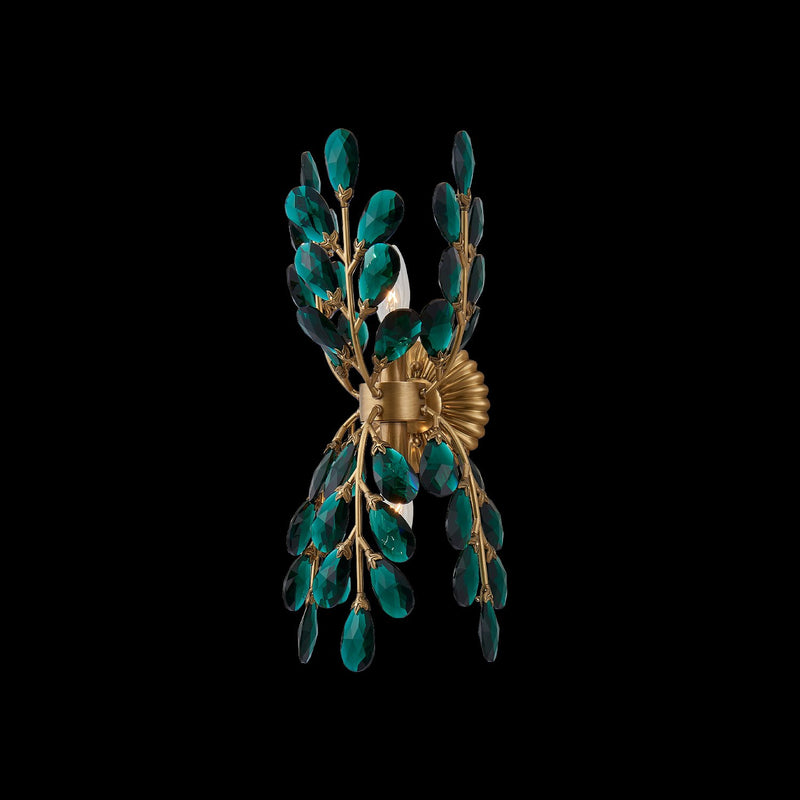 Alloro 2-Light Wall Sconce in True Brass