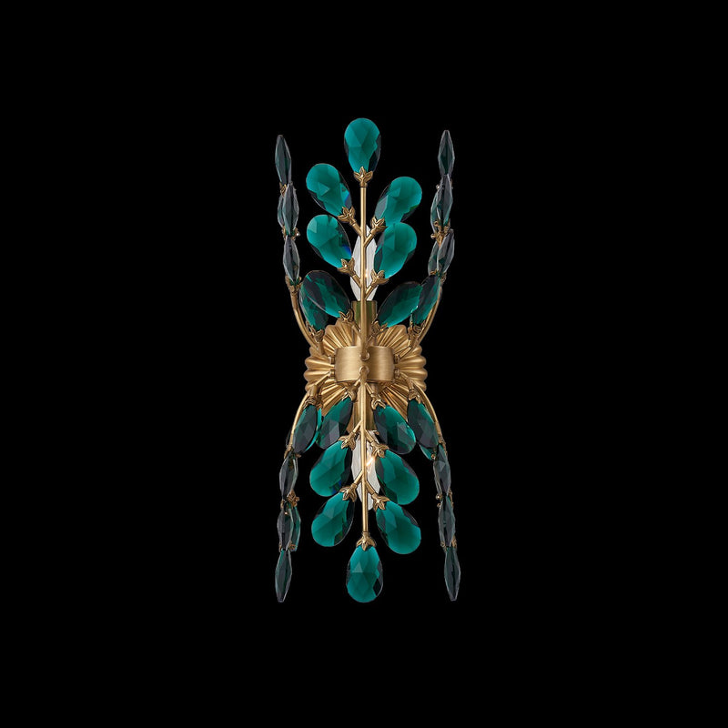 Alloro 2-Light Wall Sconce in True Brass