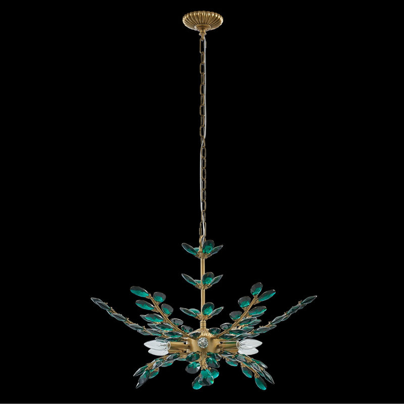 Alloro 6-Light Chandelier in True Brass