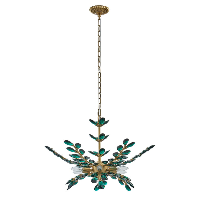 Alloro 6-Light Chandelier in True Brass