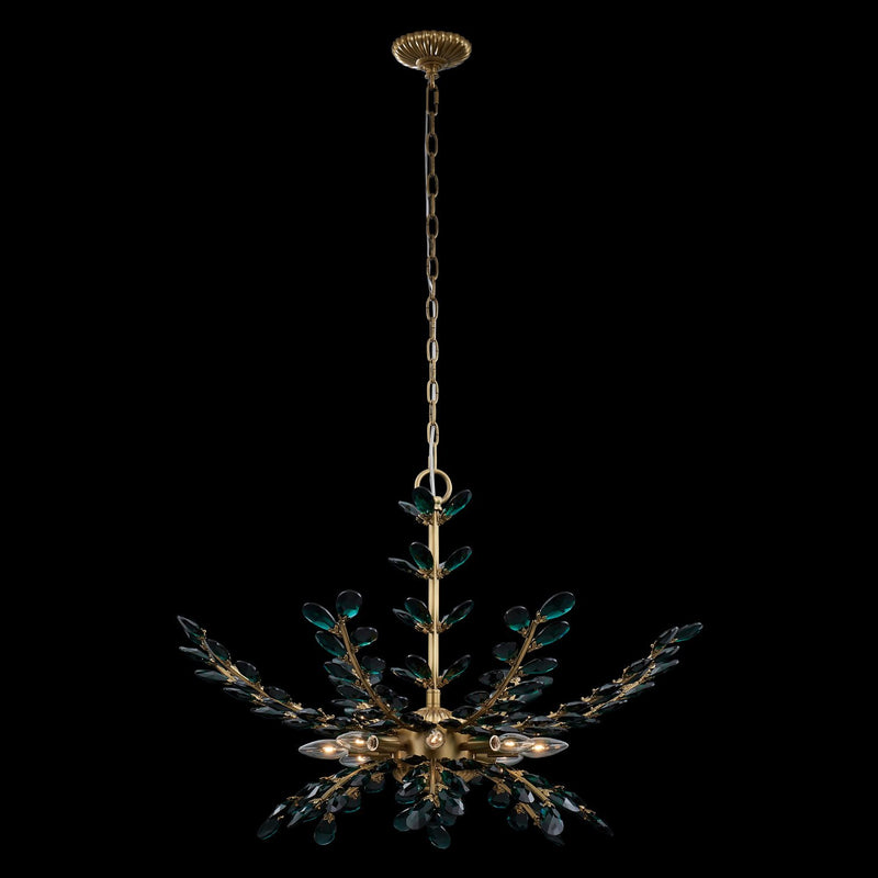 Alloro 8-Light Chandelier in True Brass