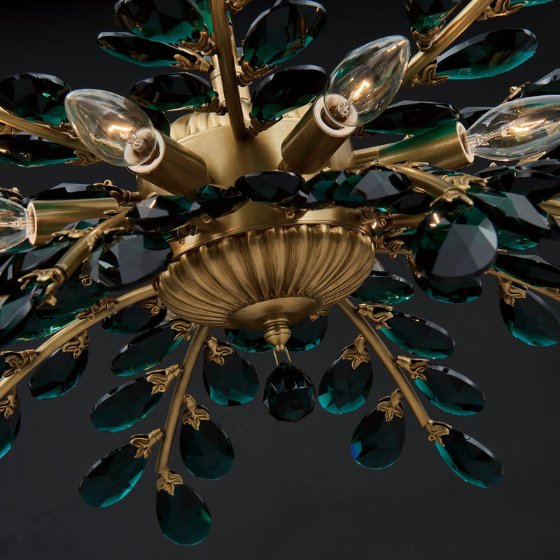 Alloro 8-Light Chandelier in True Brass