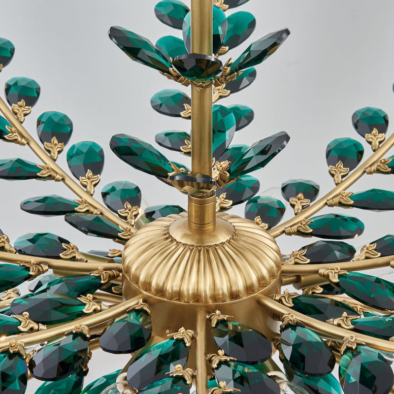 Alloro 8-Light Chandelier in True Brass